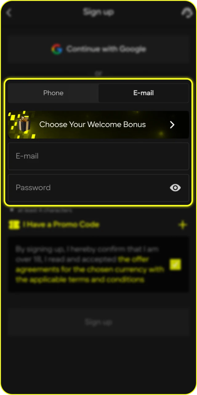 Create your account at Parimatch to access the official Aviator lobby.