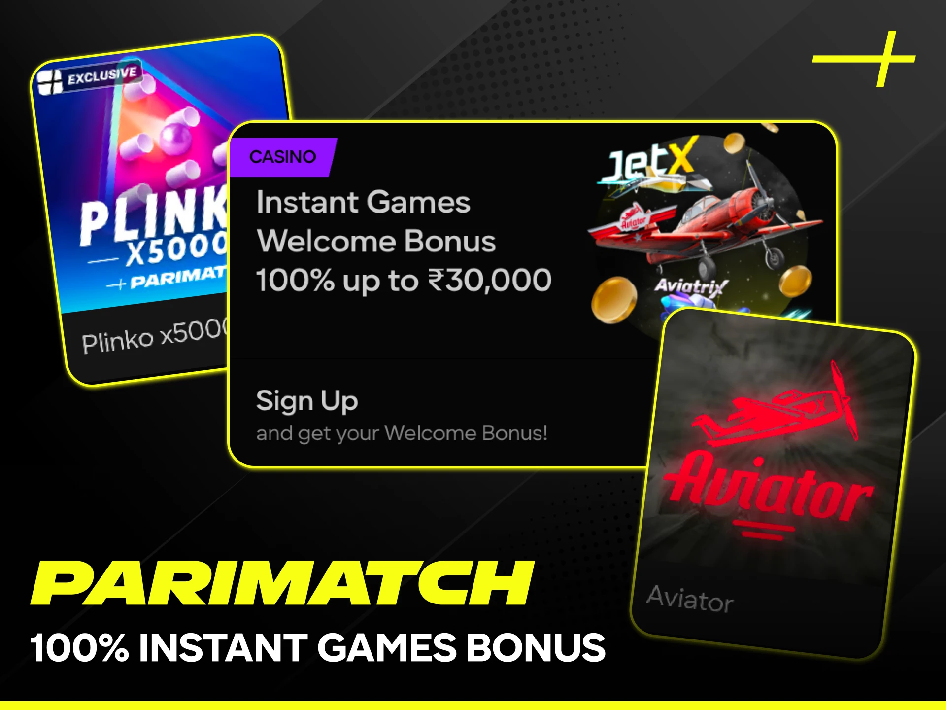 Claim a 100% instant games bonus and start winning at Parimatch.