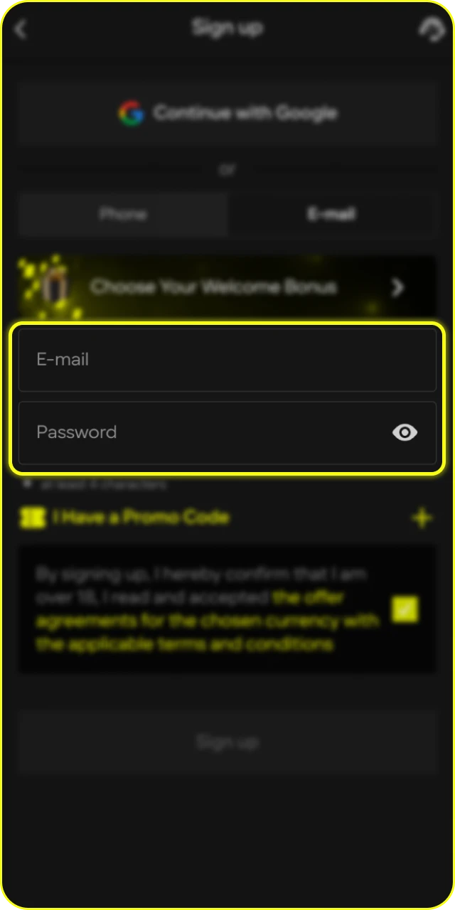 Create your account on the official Parimatch site to qualify.