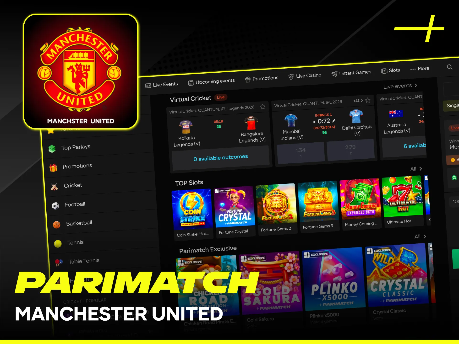Check out the official collaboration between Manchester United and Parimatch.