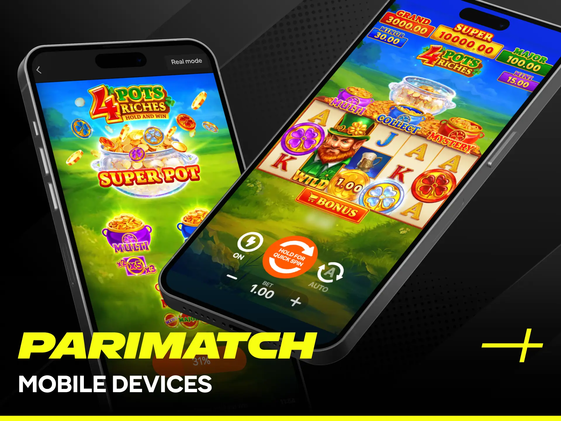 Try mobile slot gaming with Parimatch.